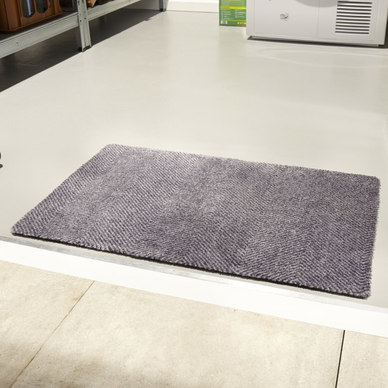 Clean & Go Doormat, Grey, Rectangular 45 x 67cm