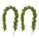 2-Piece 9Ft Christmas Greenery PE Dripping Garland