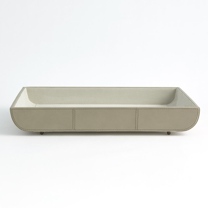Curved Corner Tray-Light Grey, Light Gray