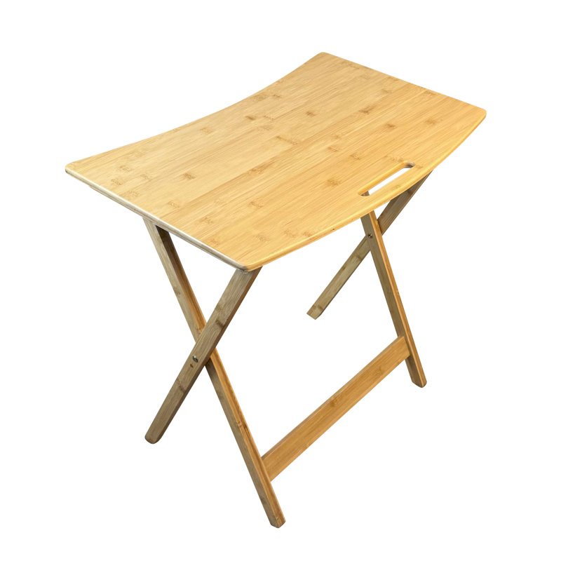 Table personnelle pliante en bambou massif, Naturel