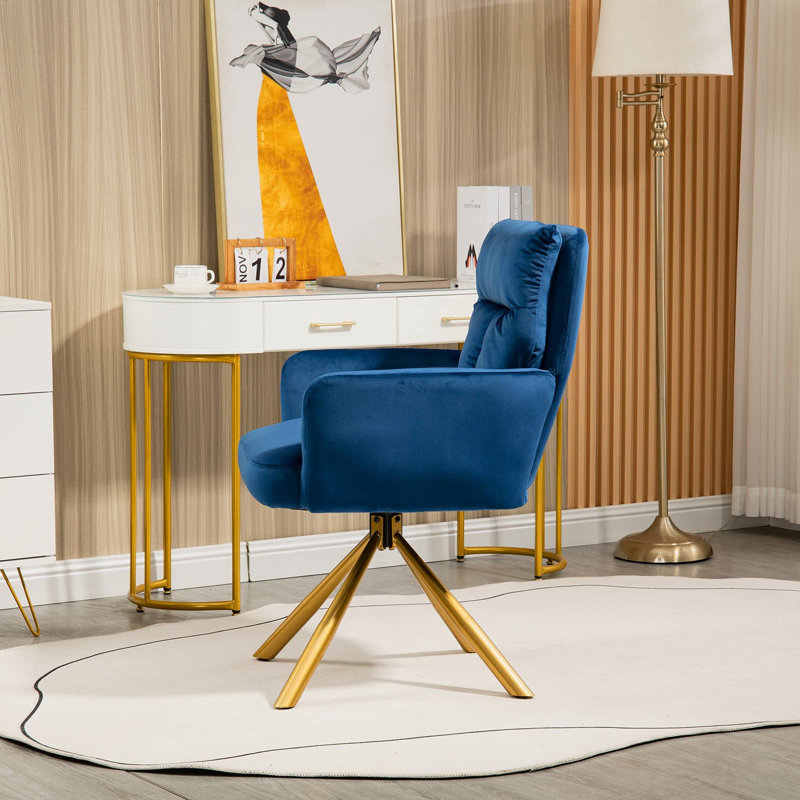 Fauteuil de maquillage Etian, Bleu