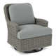 Somerset Upholstered Swivel Accent Chair