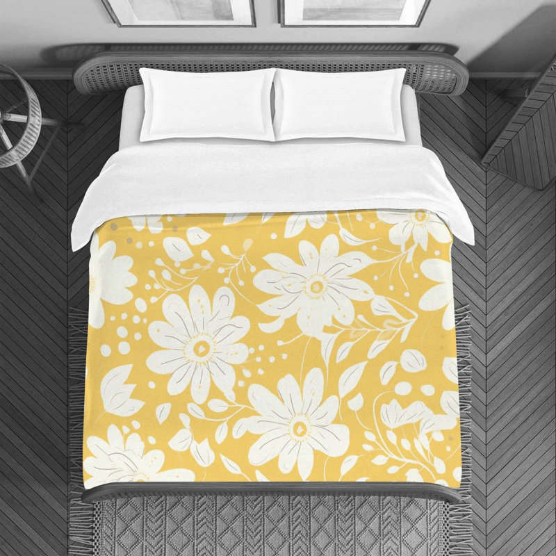 Literie à motif floral, Housse de couette pour lit simple
