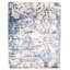 Tapis décoratif bleu/beige en laine noué à la main de conception unique 8 pi x 9 pi 10 po noué à la main New Age