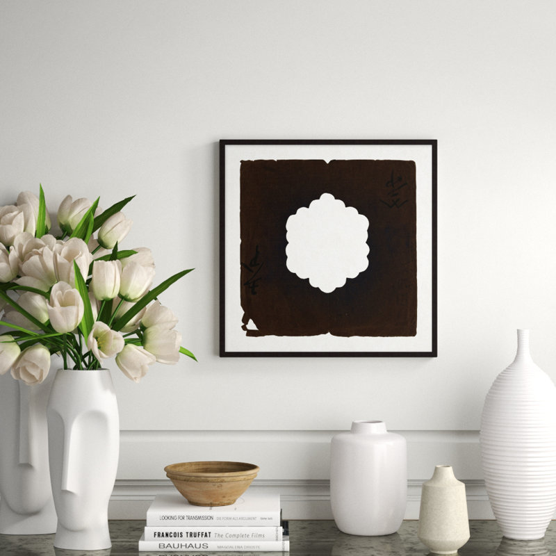 Paper Cut 1' Framed Graphic Art Print on Glass