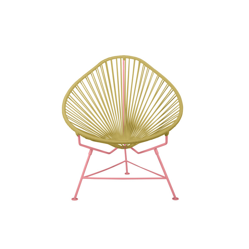 Chaise de jardin, Or / corail