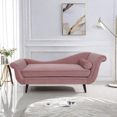 Comfortable Chaise Longue with Durable Wood Frame