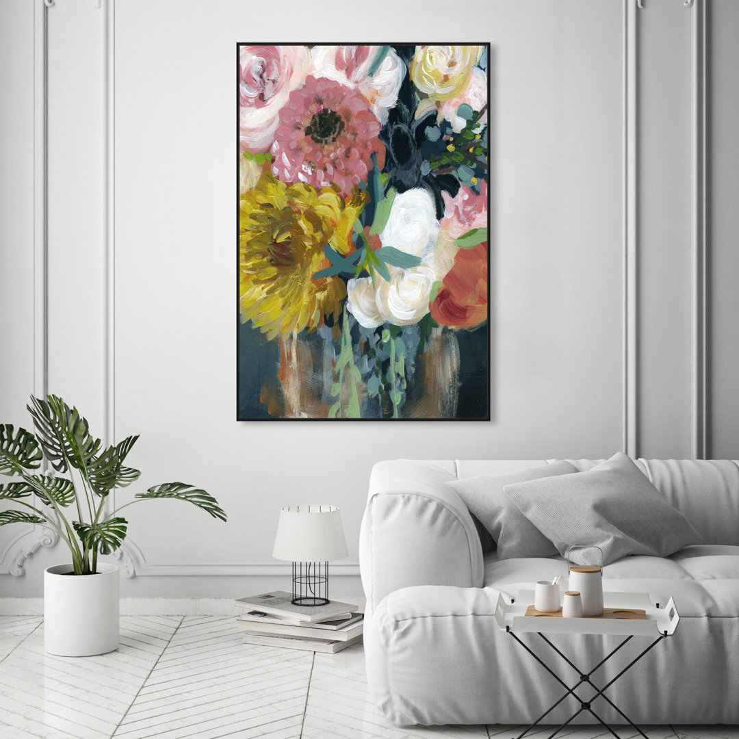 " Floral And Botanical Spring Loving Tall, Cabin / Lodge Pink " by Oliver Gal Rosdorf Park 