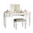 Mirrored Bedroom Makeup Table - Vanity Desk With Stool Wood And For Long-Term Use Storage Easy Assembly In 30 Minutes