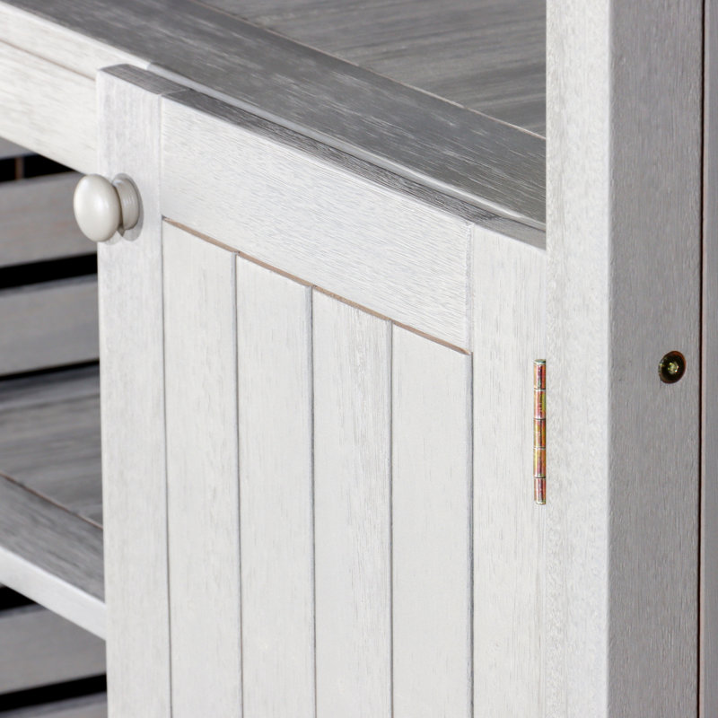 Colaluca Rectangular Eucalyptus Outdoor Buffet & Console Table , 50.5'' in. W 21'' in. D, Driftwood Gray