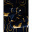 Tapis bleu marine et doré Latitude Run®-1749568016