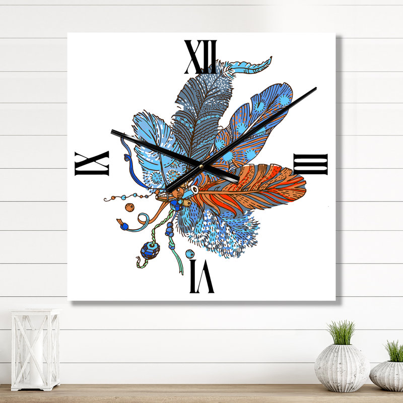 Horloge murale bohème et éclectique, Moyen