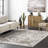 Uriegas Performance Medallion Fringed Beige/Gray/Brown Rug-2057162872