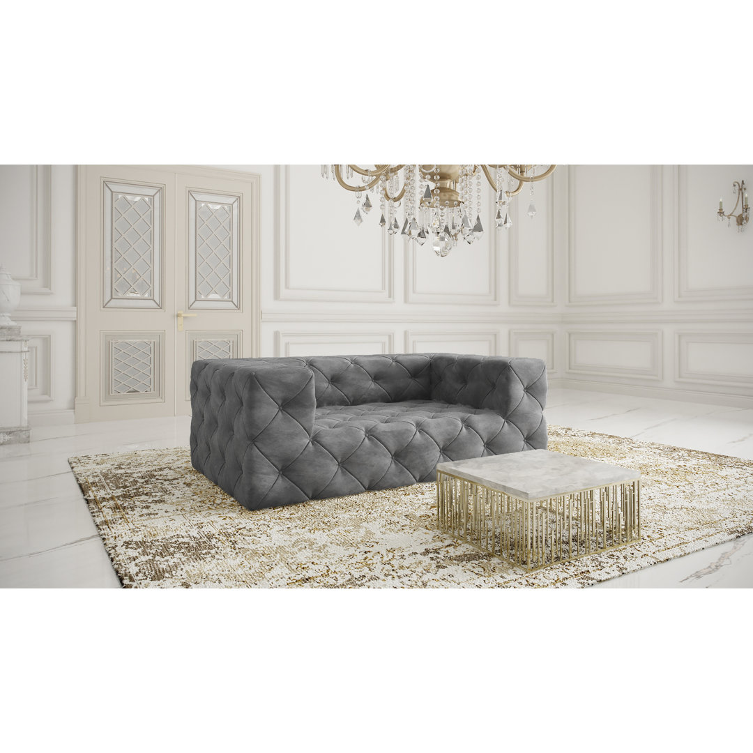 3-Sitzer Sofa Jannie aus Samt