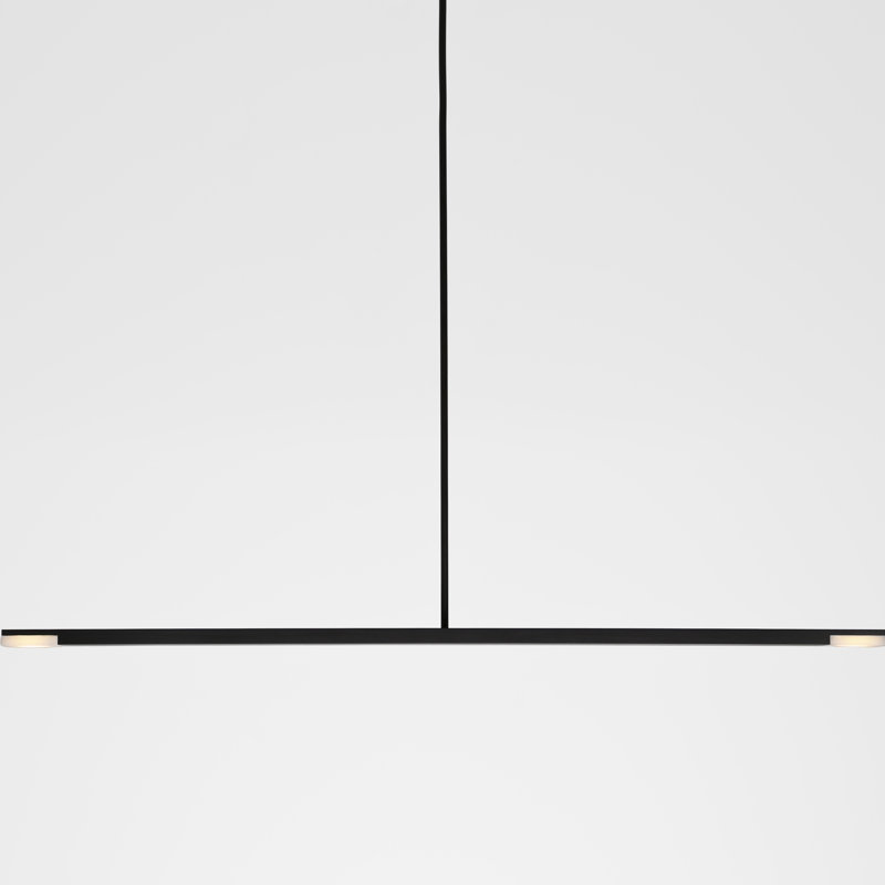 Virga 1 - Light LED Pendant, Black Anodized, 3500K
