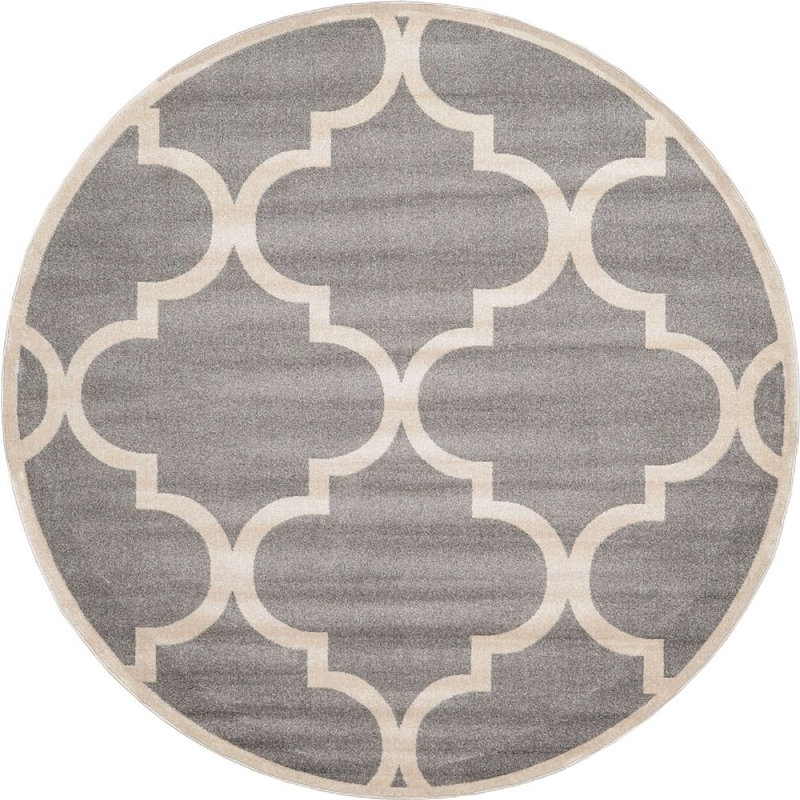 Molly Geometric Indoor Rug, Round 8'