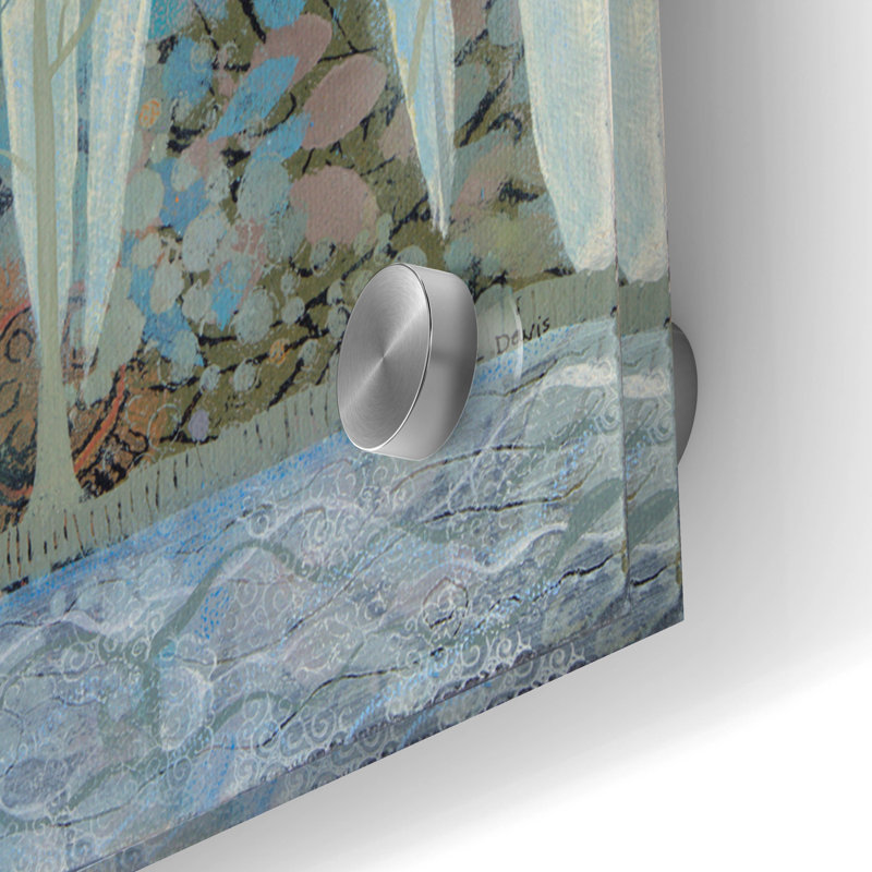  «Place Of Stillness» par Sue Davis, art mural en verre acrylique, 48 po x 24 po, H 24 po x l 48 po