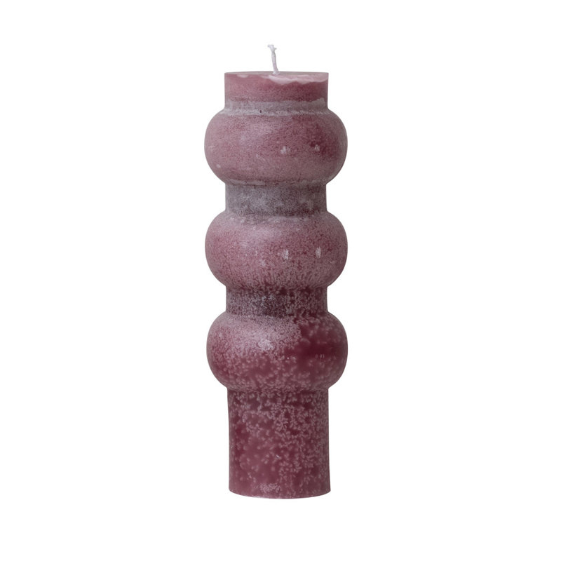 Unscented Totem Pillar Candle, Purple