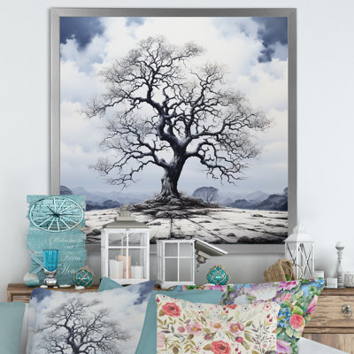 " Monochromatic Contrast Of Solitude Tree "