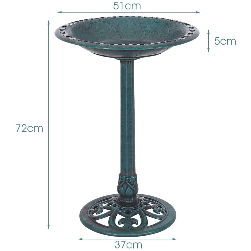 Quevedo Plastic / Acrylic Birdbath