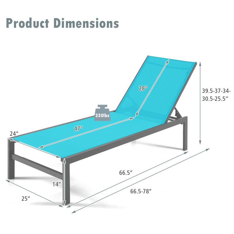 Outdoor Chaise Lounge, 1