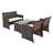Mancero 4 - Person Patio Dining Set with Rectangular Table , Cushions Included
