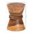 Honeycomb Wood Side Table - Handcrafted Sculptural End Table Styled in Boho Boho Design.
