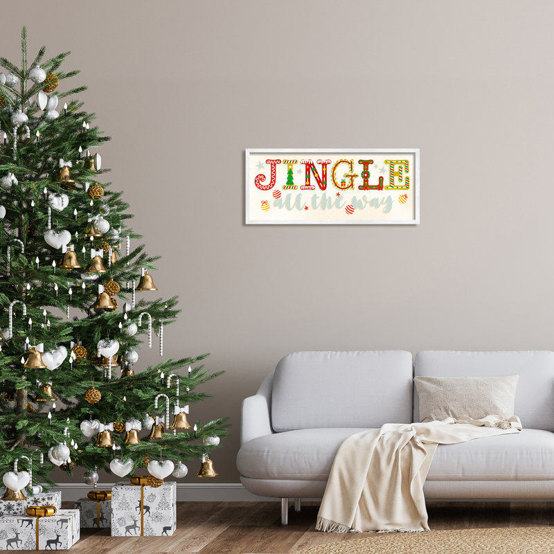 «Jingle All The Way Festive Holiday», impression numérique sur estampe numérique par Ziwei Li, H 13 po x l 30 po x P 1,5 po