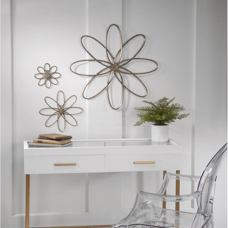 Ensemble de décoration murales fleur 3 pièces