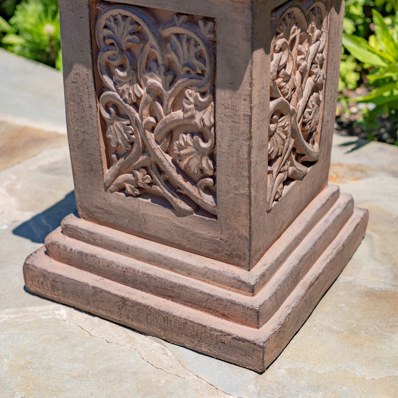 22 po Décoration colonne haute piédestal, Brown