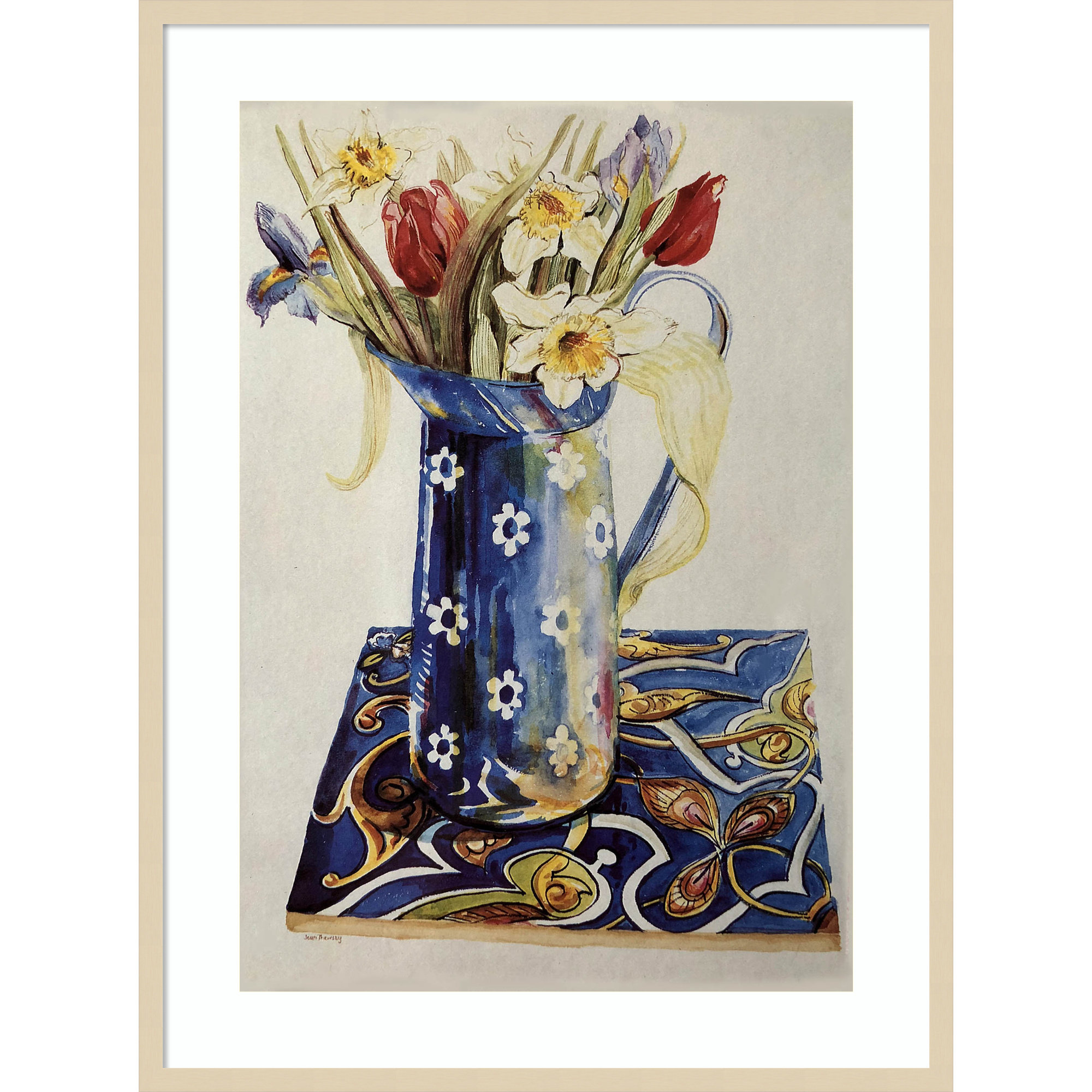 Tulips by Thewsey Joan, Brown, 41" H x 31" W