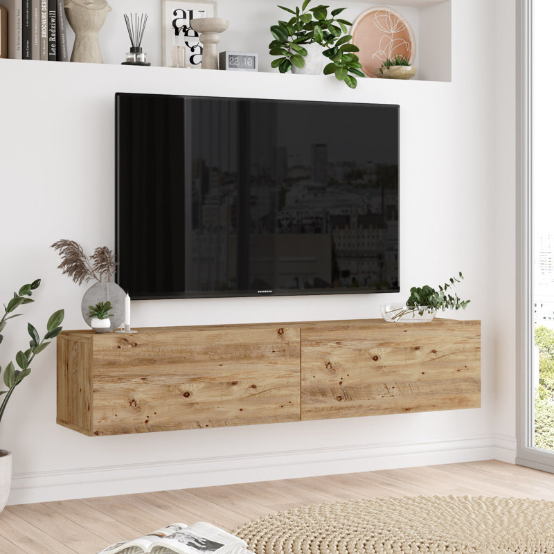 Ridott Unfinished TV Stand for TVs up to 55", Natural