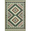 Tapis tissé lavable à motif quadrilatéral vert-2051564218