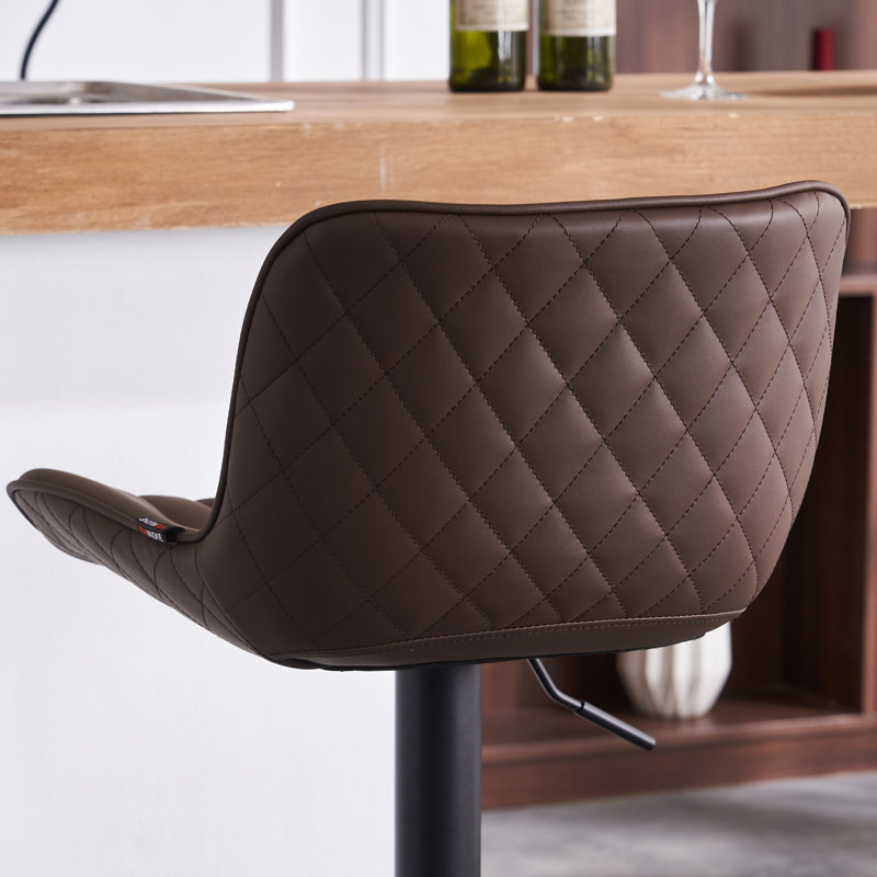 Tabourets de bar Brinitta, Brun