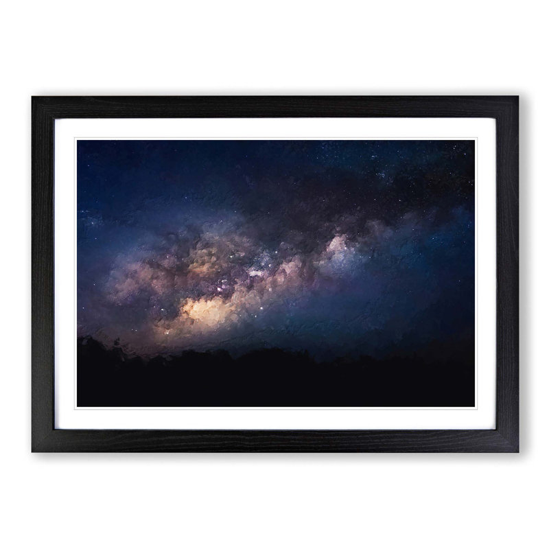Universe in Abstract Vol.41 in Abstract - Picture Frame Graphic Art Print, 62cm H x 87cm W x 2cm D, Black Framed
