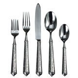 Leopardo 5 - Piece Stainless Steel Flatware Set - Service for 1