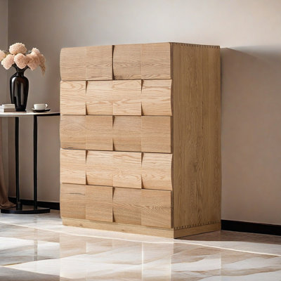Modern Simple Solid Wood Storage Porch Cabinet Solid Wood Accent Chest