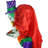 Haunted Hill Farm Life-Size 5 ft. Animatronic Clown with Lights and Sound, Indoor or Covered Outdoor Halloween Home Décor