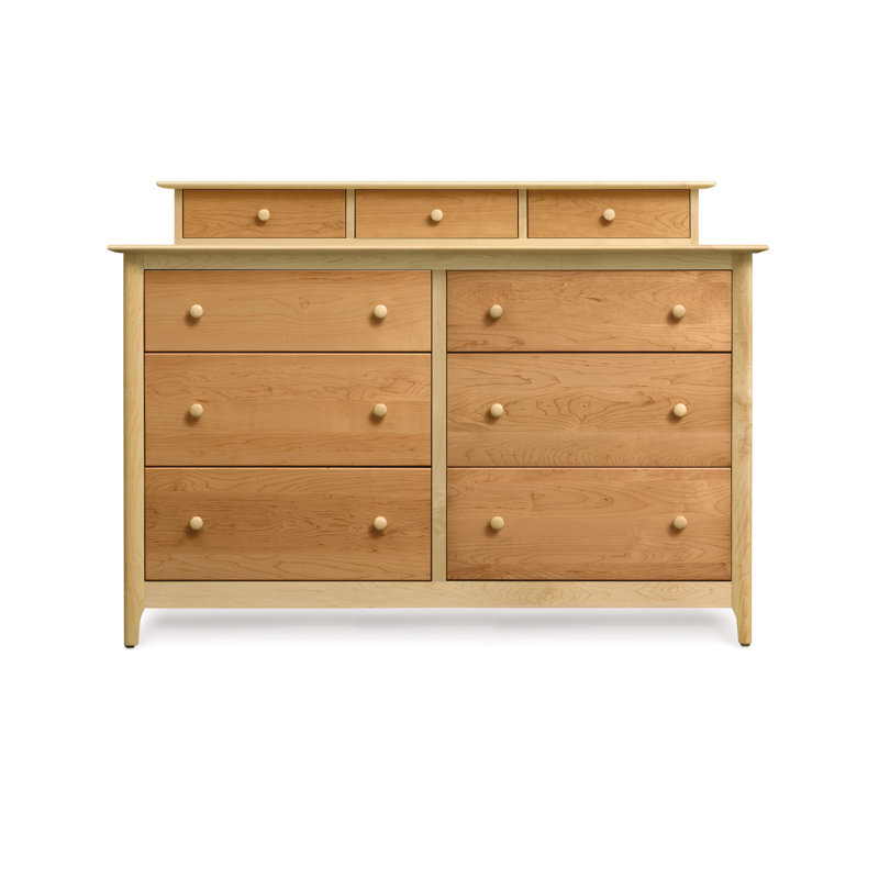 Sarah 6 - Drawer Dresser, Maple and Cherry, Conventional