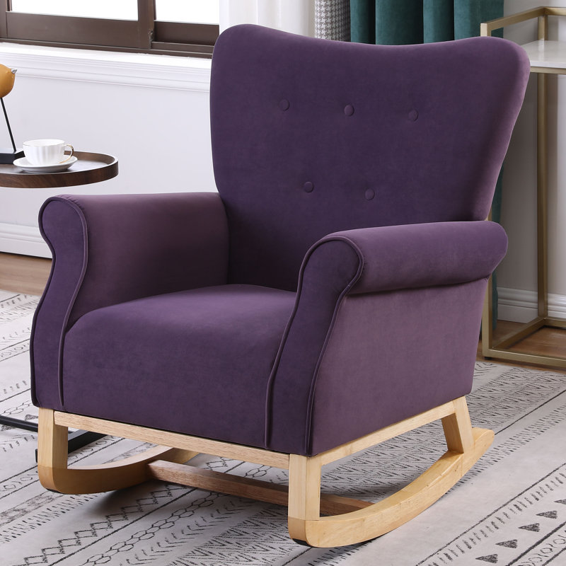 Chaise berçante Maylie, Mauve lavande