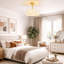 Ventilateur de plafond en cage 18 po avec lumière et télécommande Boho, ventilateur de plafond doré avec lumière, ventilateur de plafond Coastal Chandelier pour chambre à coucher, salon, chambre de bébé