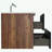 Wall Mounted Bathroom Vanity with Integrated Ceramic Sink and drawer-701964544