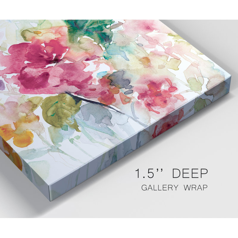 Citrus Floral Punch - Reproduction d'art sur toile tendue, H 16 po x l 16 po x P 1,5 po