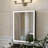Space-saving wall-mounted mirror cabinet