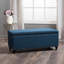 Banc de rangement avec garniture cloutée