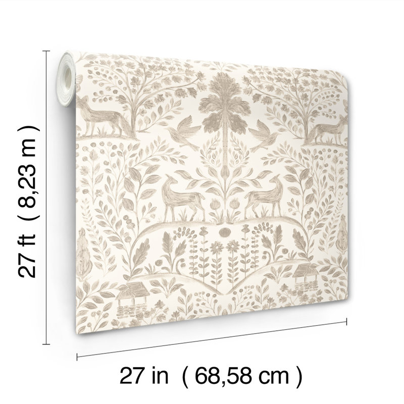 Papier peint Anoki Beige Paysages forestiers, Beige