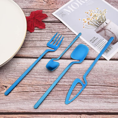24-Piece Stainless Steel Silverware Set, Satin Matte Finish, Service For 6 -  Brayden Studio®, 7043E5E2DAD34C2FB4AE0060D6EAF6F5