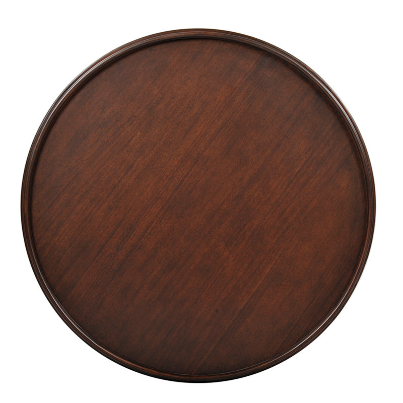 Liz Round Side Table - Small, Chocolate, 27" H x 27" W x 27" D