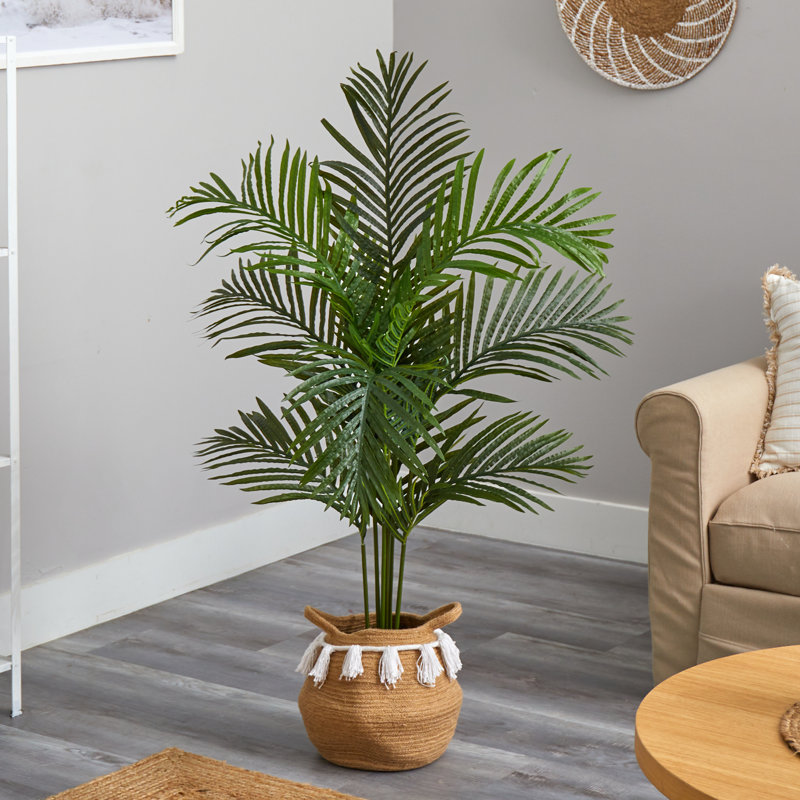 Tyler 48'' Faux Palm Tree in Cotton Basket