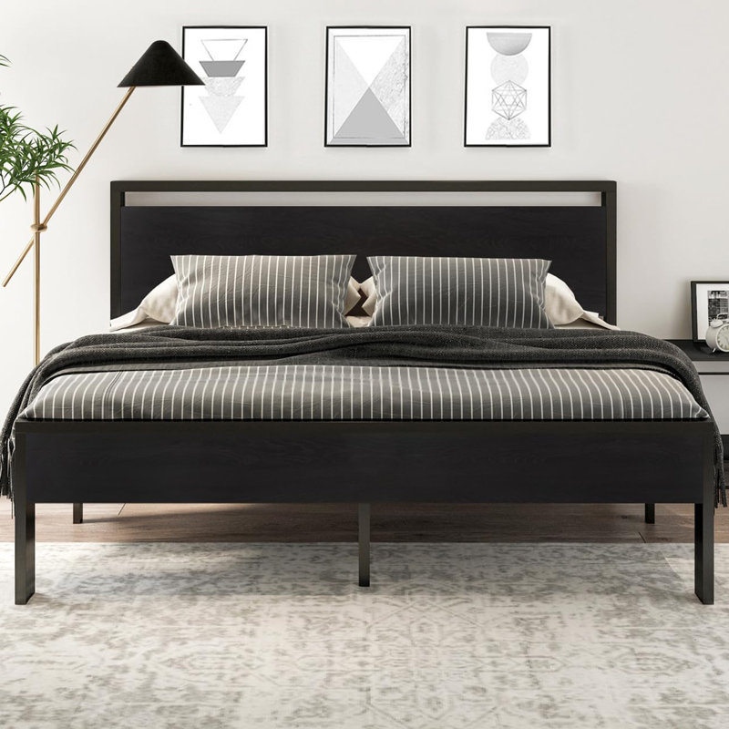 14 Inch Metal Platform Bed Frame, King